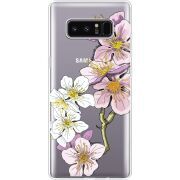 Прозрачный чехол Uprint Samsung N950F Galaxy Note 8 Cherry Blossom