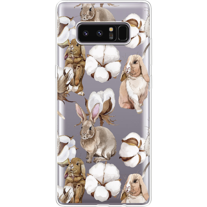 Прозрачный чехол Uprint Samsung N950F Galaxy Note 8 Cotton and Rabbits