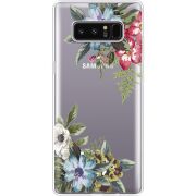 Прозрачный чехол Uprint Samsung N950F Galaxy Note 8 Floral