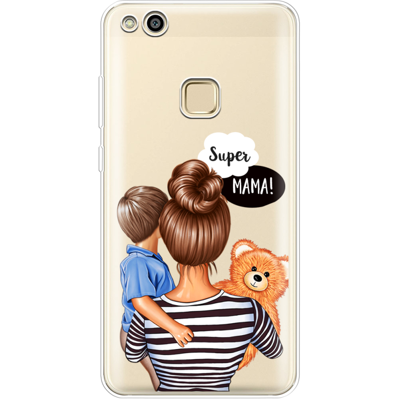 Прозрачный чехол Uprint Huawei P10 Lite Super Mama and Son