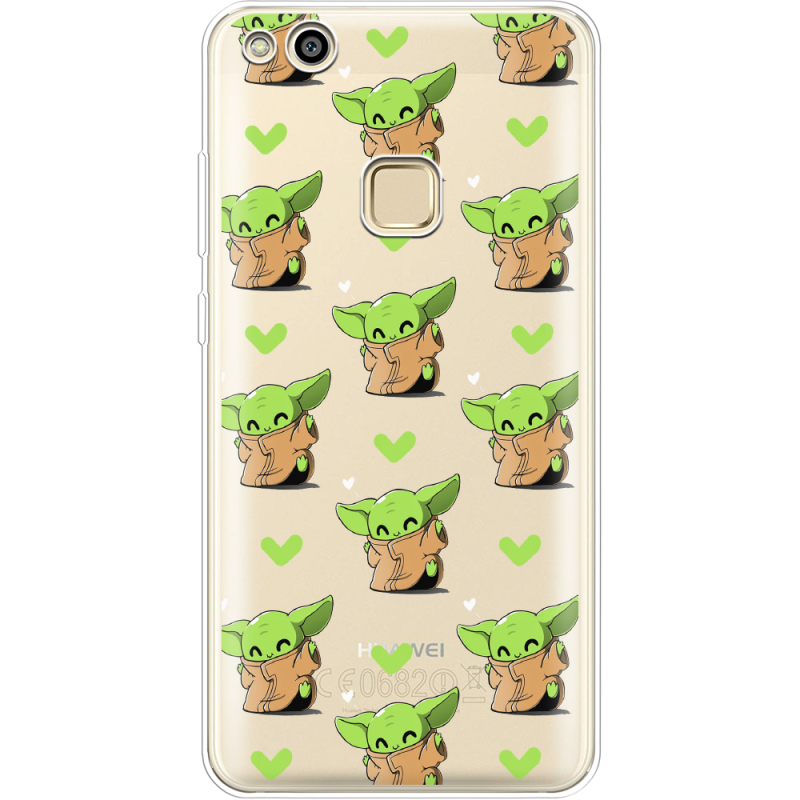 Прозрачный чехол Uprint Huawei P10 Lite Pattern Baby Yoda