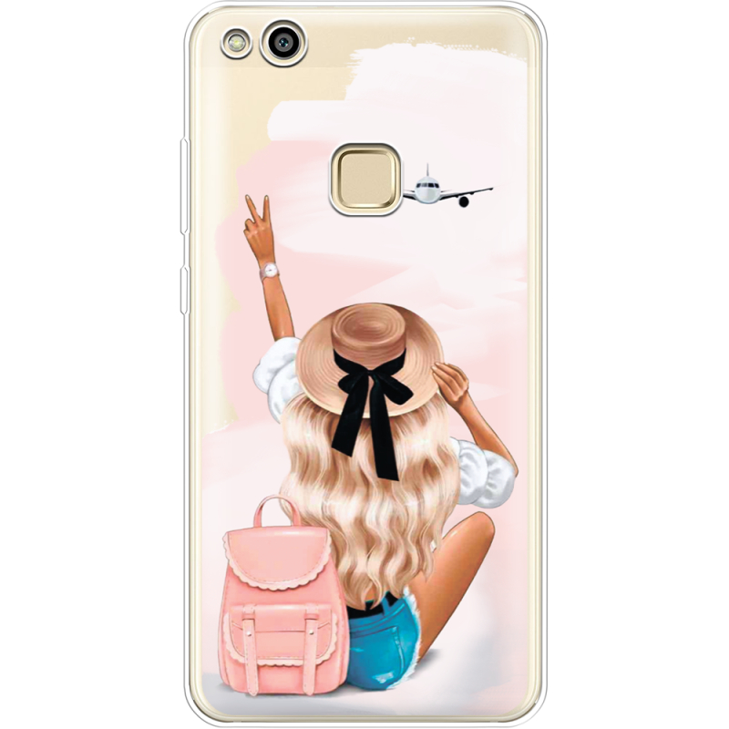 Прозрачный чехол Uprint Huawei P10 Lite Travel Girl