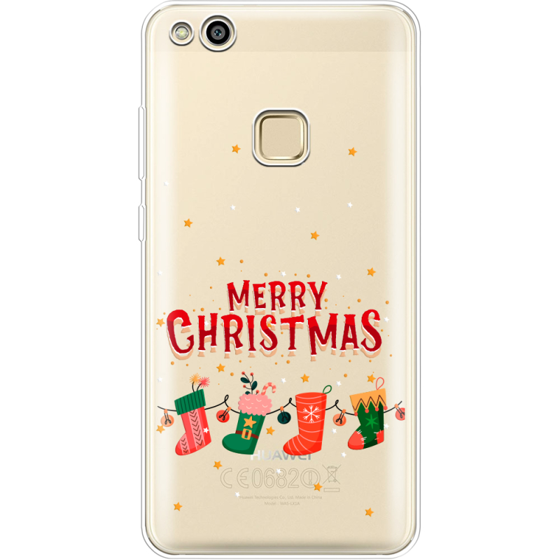 Прозрачный чехол Uprint Huawei P10 Lite Merry Christmas