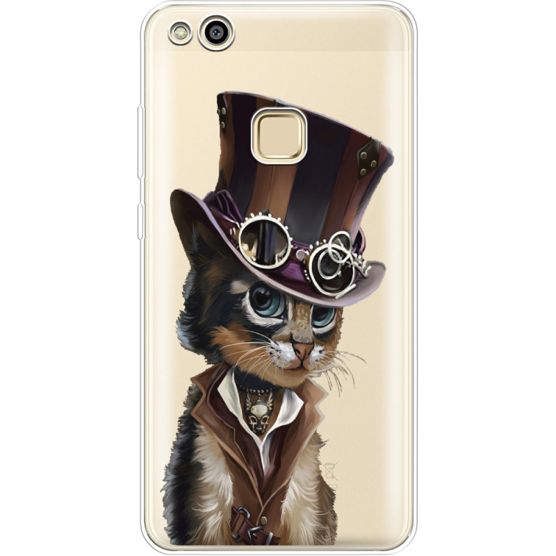 Прозрачный чехол Uprint Huawei P10 Lite Steampunk Cat