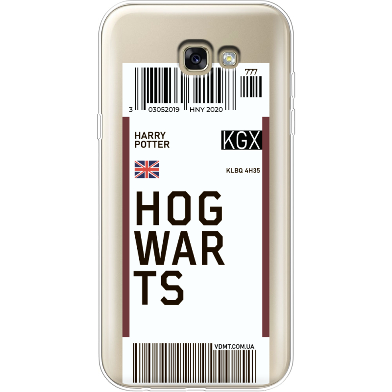 Прозрачный чехол Uprint Samsung A720 Galaxy A7 2017 Ticket Hogwarts