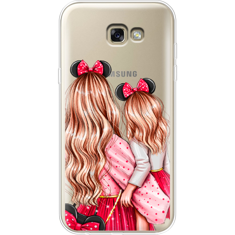 Прозрачный чехол Uprint Samsung A720 Galaxy A7 2017 Mouse Girls