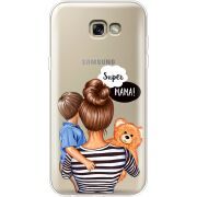 Прозрачный чехол Uprint Samsung A720 Galaxy A7 2017 Super Mama and Son