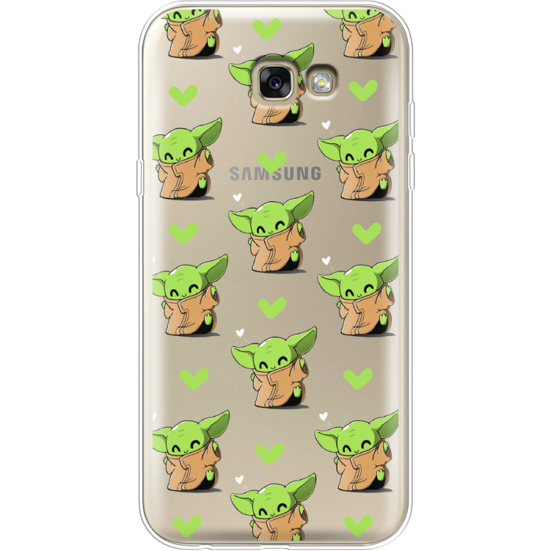 Прозрачный чехол Uprint Samsung A720 Galaxy A7 2017 Pattern Baby Yoda