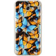 Прозрачный чехол Uprint Samsung A720 Galaxy A7 2017 Butterfly Morpho