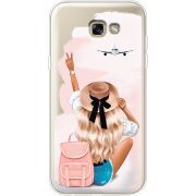 Прозрачный чехол Uprint Samsung A720 Galaxy A7 2017 Travel Girl