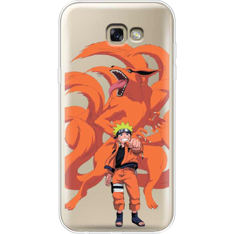 Прозрачный чехол Uprint Samsung A720 Galaxy A7 2017 Naruto and Kurama