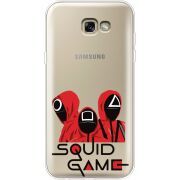 Прозрачный чехол Uprint Samsung A720 Galaxy A7 2017 siquid game люди в красном