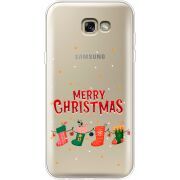 Прозрачный чехол Uprint Samsung A720 Galaxy A7 2017 Merry Christmas