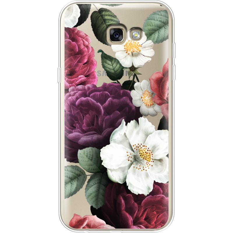 Прозрачный чехол Uprint Samsung A720 Galaxy A7 2017 Floral Dark Dreams