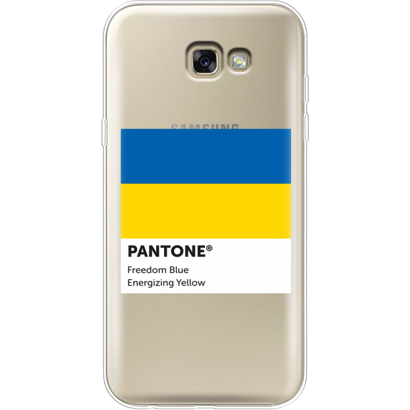 Прозрачный чехол Uprint Samsung A720 Galaxy A7 2017 Pantone вільний синій