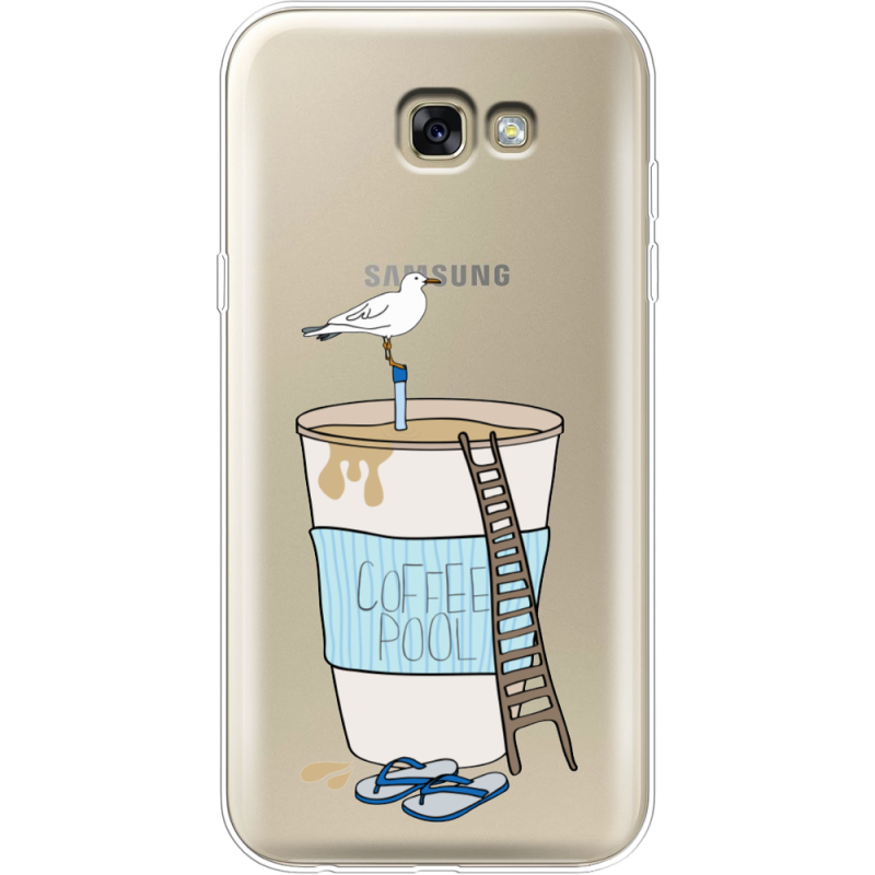 Прозрачный чехол Uprint Samsung A720 Galaxy A7 2017 Segull in Cofee Pool