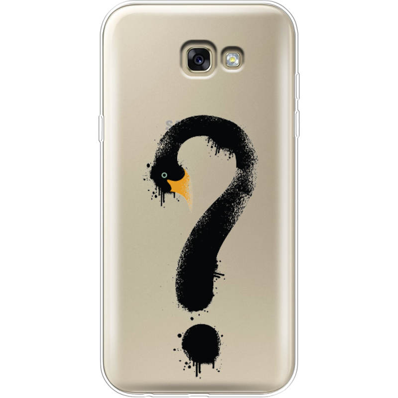 Прозрачный чехол Uprint Samsung A720 Galaxy A7 2017 Swan question