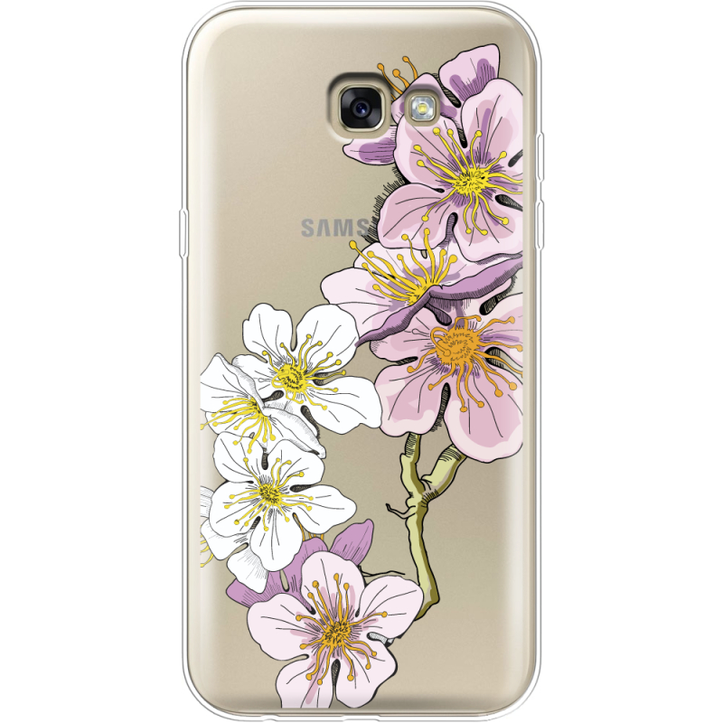Прозрачный чехол Uprint Samsung A720 Galaxy A7 2017 Cherry Blossom