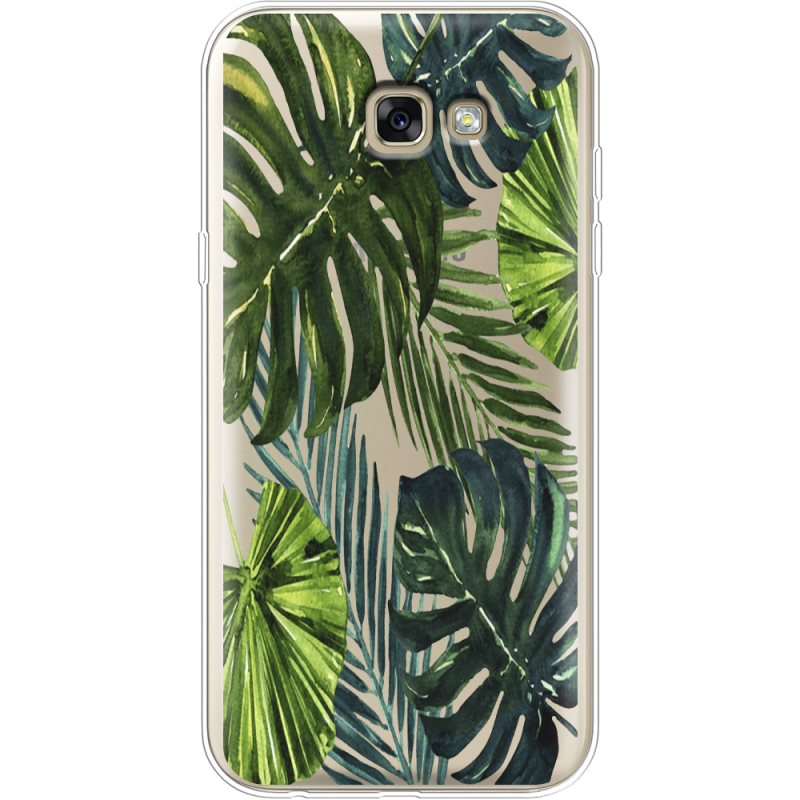 Прозрачный чехол Uprint Samsung A720 Galaxy A7 2017 Palm Tree