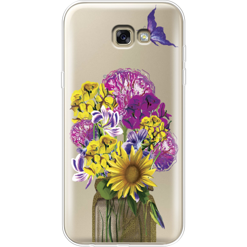 Прозрачный чехол Uprint Samsung A720 Galaxy A7 2017 My Bouquet