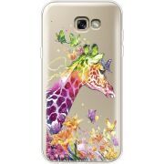 Прозрачный чехол Uprint Samsung A720 Galaxy A7 2017 Colorful Giraffe