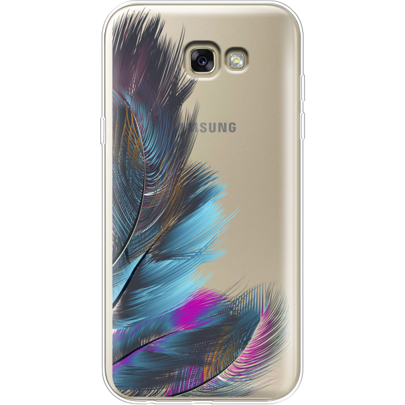 Прозрачный чехол Uprint Samsung A720 Galaxy A7 2017 Feathers