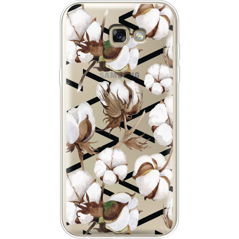 Прозрачный чехол Uprint Samsung A720 Galaxy A7 2017 Cotton flowers