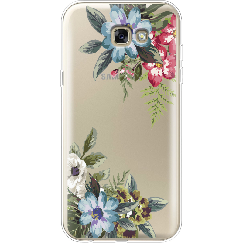 Прозрачный чехол Uprint Samsung A720 Galaxy A7 2017 Floral