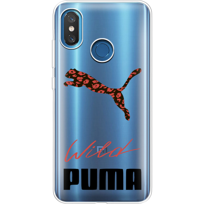 Прозрачный чехол Uprint Xiaomi Mi 8 Wild Cat