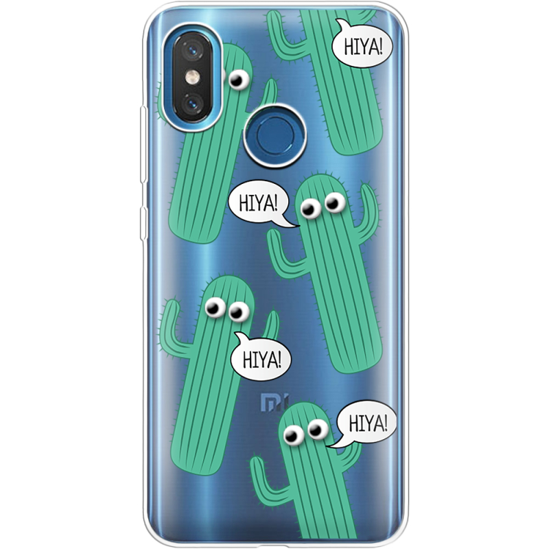 Прозрачный чехол Uprint Xiaomi Mi 8 с 3D-глазками HIYA