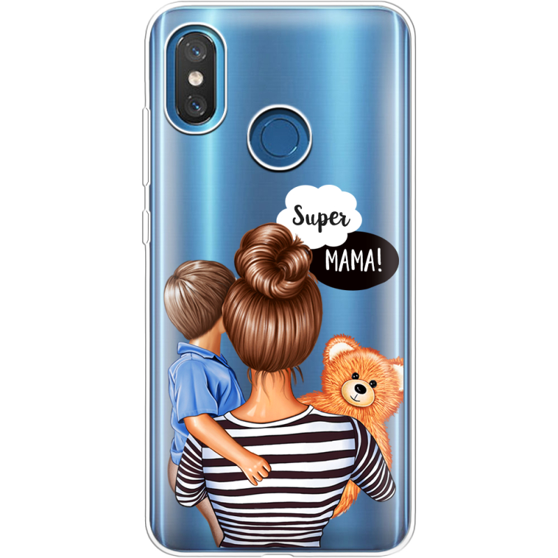 Прозрачный чехол Uprint Xiaomi Mi 8 Super Mama and Son