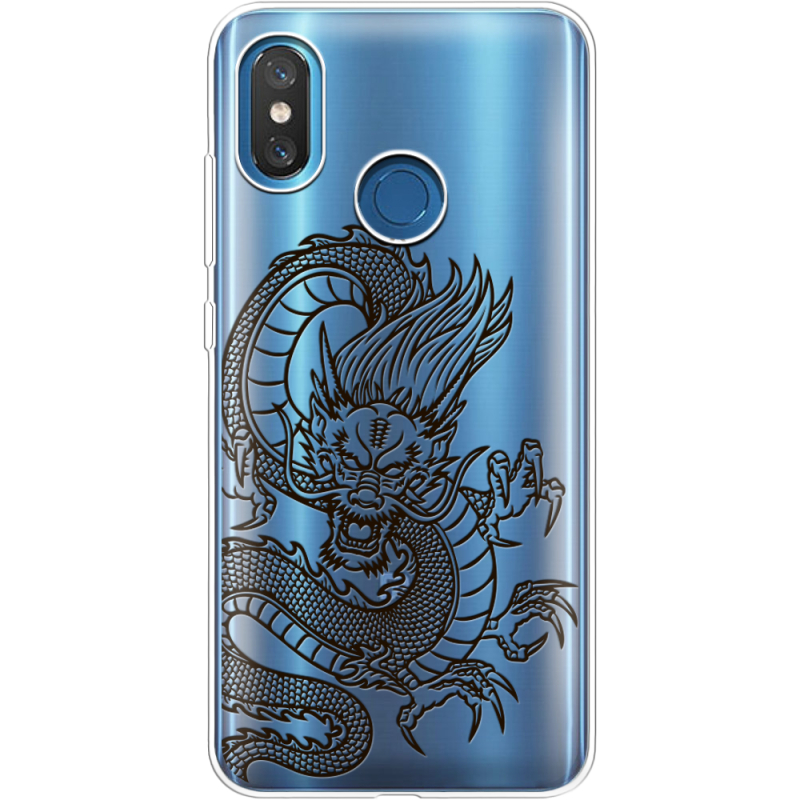 Прозрачный чехол Uprint Xiaomi Mi 8 Chinese Dragon