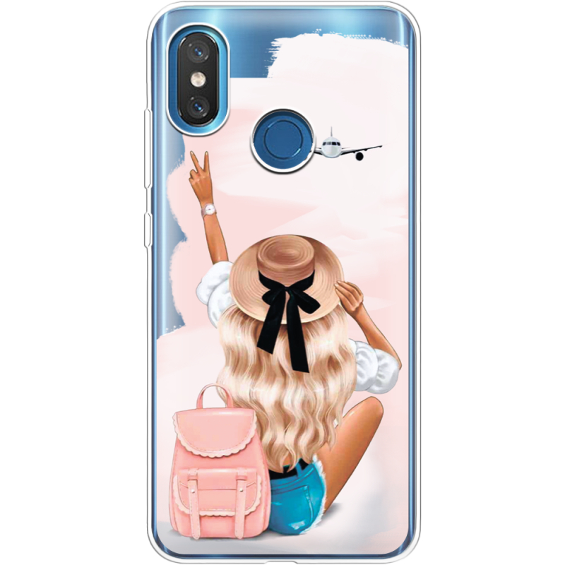 Прозрачный чехол Uprint Xiaomi Mi 8 Travel Girl