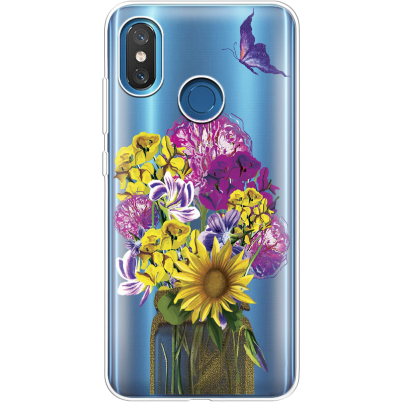 Прозрачный чехол Uprint Xiaomi Mi 8 My Bouquet