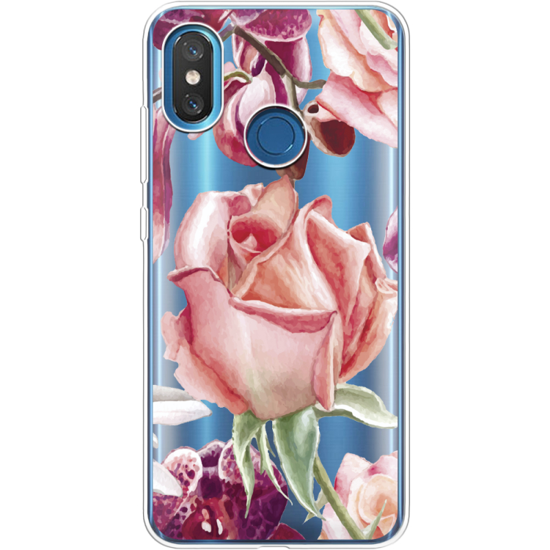 Прозрачный чехол Uprint Xiaomi Mi 8 Rose