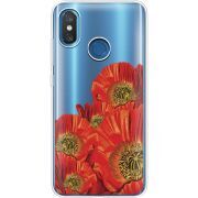 Прозрачный чехол Uprint Xiaomi Mi 8 Red Poppies