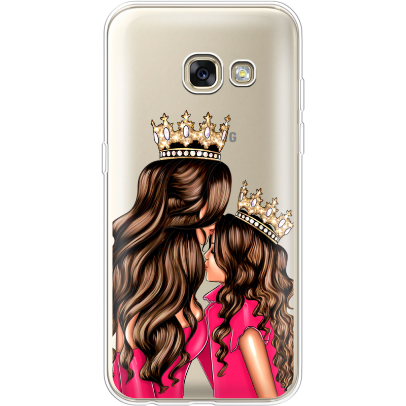 Прозрачный чехол Uprint Samsung A320 Galaxy A3 2017 Queen and Princess