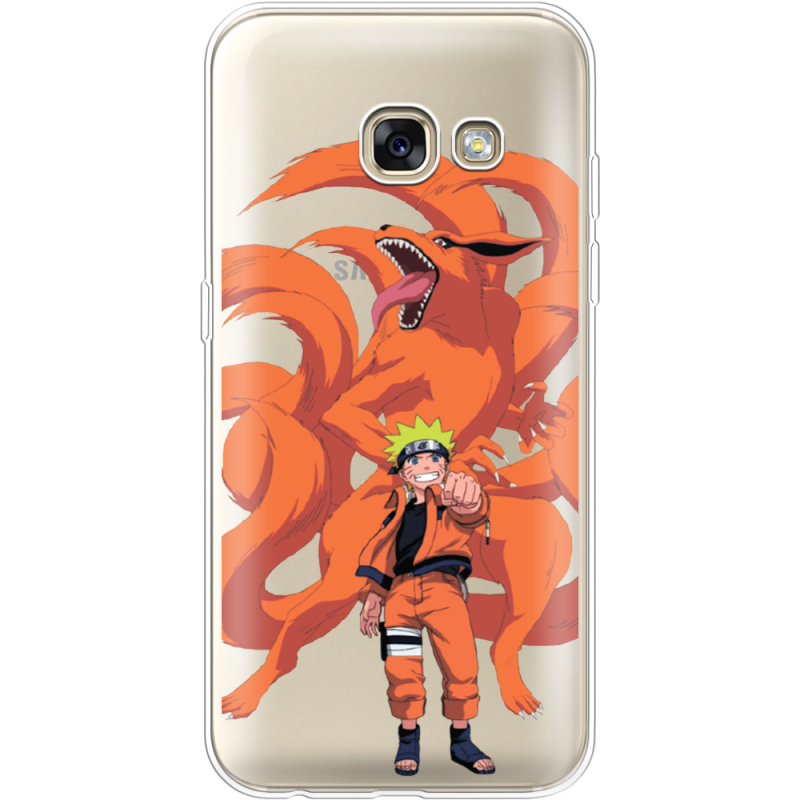 Прозрачный чехол Uprint Samsung A320 Galaxy A3 2017 Naruto and Kurama