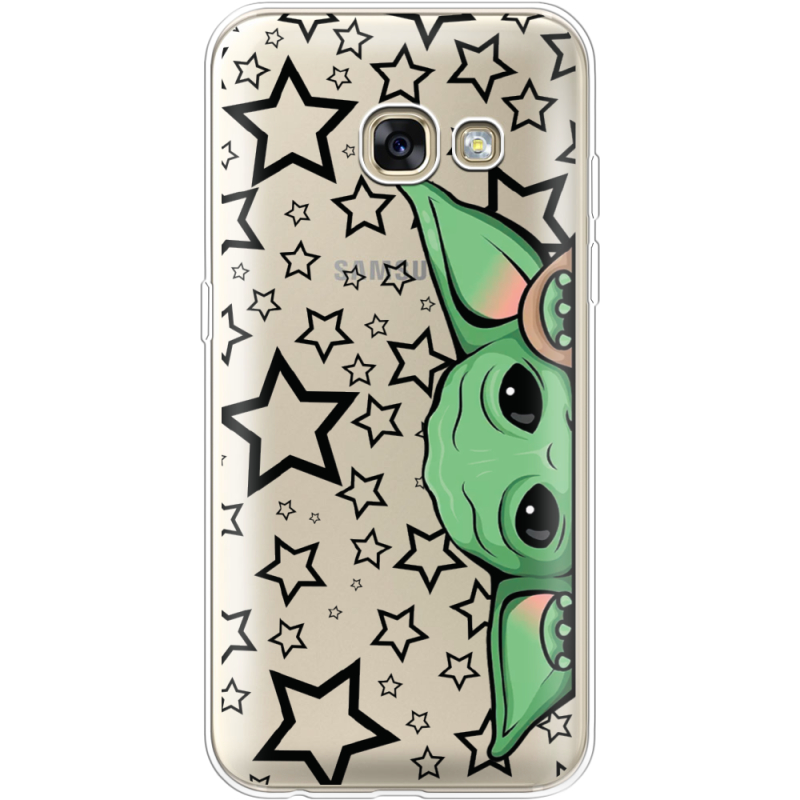 Прозрачный чехол Uprint Samsung A320 Galaxy A3 2017 Baby Yoda