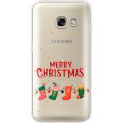 Прозрачный чехол Uprint Samsung A320 Galaxy A3 2017 Merry Christmas