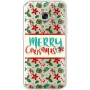 Прозрачный чехол Uprint Samsung A320 Galaxy A3 2017 Vintage Christmas Pattern
