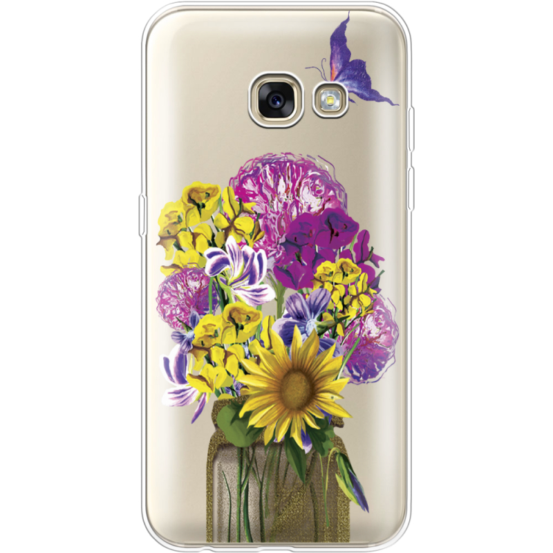 Прозрачный чехол Uprint Samsung A320 Galaxy A3 2017 My Bouquet