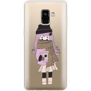 Прозрачный чехол Uprint Samsung A730 Galaxy A8 Plus (2018) Winter Morning Girl