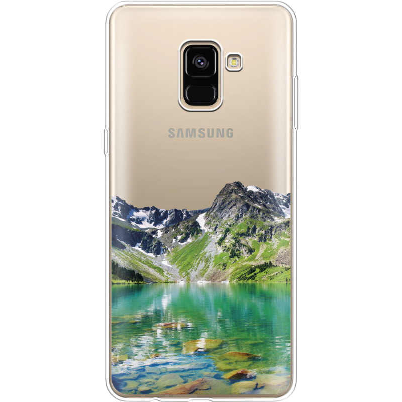 Прозрачный чехол Uprint Samsung A730 Galaxy A8 Plus (2018) Green Mountain
