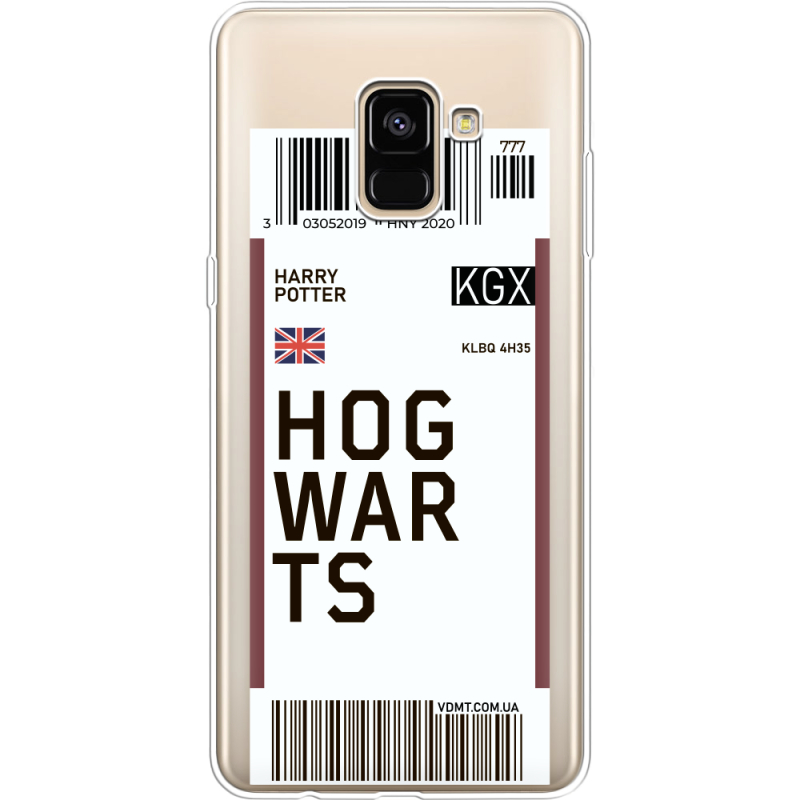 Прозрачный чехол Uprint Samsung A730 Galaxy A8 Plus (2018) Ticket Hogwarts