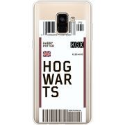 Прозрачный чехол Uprint Samsung A730 Galaxy A8 Plus (2018) Ticket Hogwarts