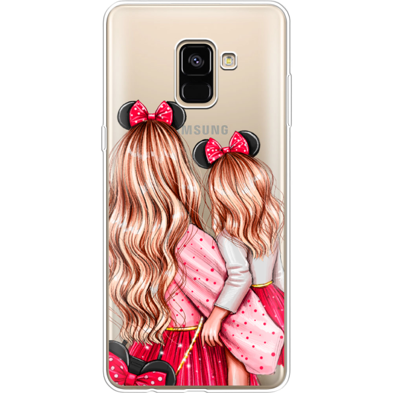 Прозрачный чехол Uprint Samsung A730 Galaxy A8 Plus (2018) Mouse Girls