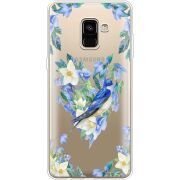 Прозрачный чехол Uprint Samsung A730 Galaxy A8 Plus (2018) Spring Bird