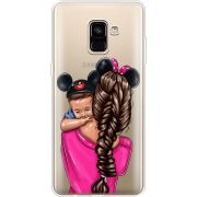 Прозрачный чехол Uprint Samsung A730 Galaxy A8 Plus (2018) Mouse Mommy