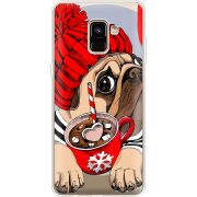 Прозрачный чехол Uprint Samsung A730 Galaxy A8 Plus (2018) Winter Puggy